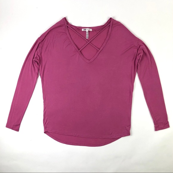 PINK Victoria’s Secret Super Soft V-Neck Tee - Picture 2 of 8